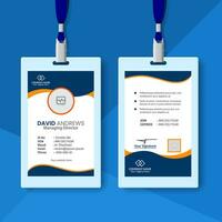 General business id card template design vector