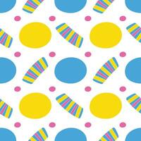 Bright abstract multi-colored background. Seamless illustration. Wallpaper, fabric or paper. Holiday vector
