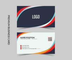 Elegant modern business card template layout vector