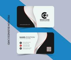 Professional creative and stylish business card template design vector