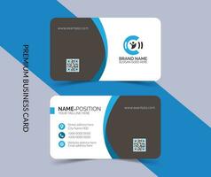 Professional creative and stylish business card template design vector