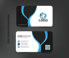 Elegant business card template layout vector