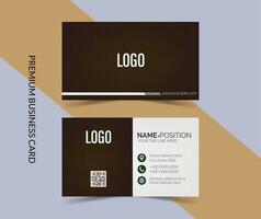 Elegant business card template layout vector