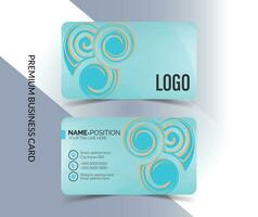 Elegant business card template layout vector