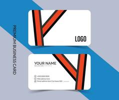 Clean professional business card template, visiting card, business card template vector