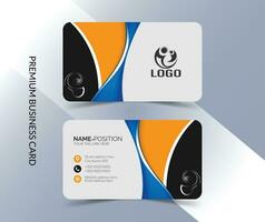 Professional, Simple and Clean Business Card Template Design vector