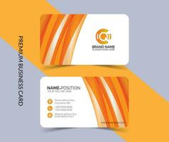 Elegant modern business card template layout vector