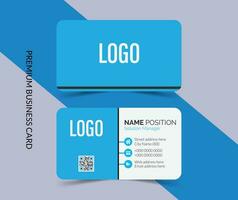 Professional creative and stylish business card template design vector