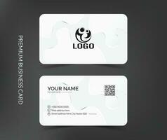 Elegant business card template layout vector