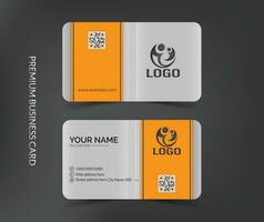 Professional, Simple and Clean Business Card Template Design vector