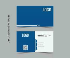 Simple and clean business card template design vector