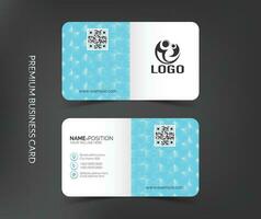 Elegant business card template layout vector