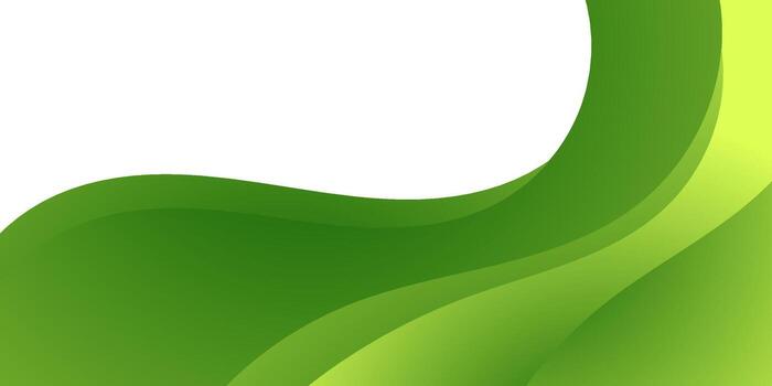 abstract green curve bio background vector