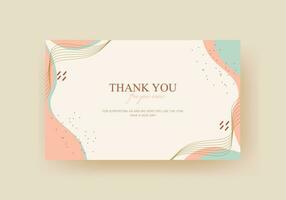 thank you card template minimalist. good for your project design vector