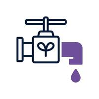 water tap dual tone icon. vector icon for your website, mobile, presentation, and logo design.