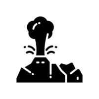 geyser power glyph icon. vector icon for your website, mobile, presentation, and logo design.