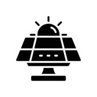 solar panel glyph icon. vector icon for your website, mobile, presentation, and logo design.