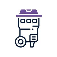 recycle bin dual tone icon. vector icon for your website, mobile, presentation, and logo design.