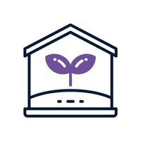 eco home dual tone icon. vector icon for your website, mobile, presentation, and logo design.
