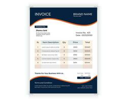 Business accounting and annual report template. vector