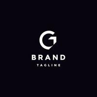 Arrowed Letter G Logo Design. G Letter With Up Arrow Shaped Edge Icon Design. vector