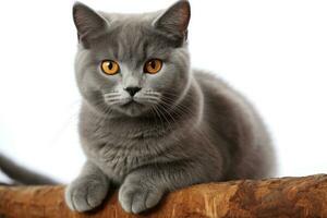 cute cat lovely British short hair professional advertising photography AI Generative photo