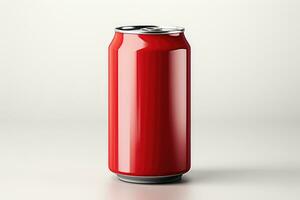 drink can is a metal container designed to hold a liquid AI Generated photo