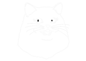 Tier - - bezaubernd Katze, Kätzchen, Kitty Illustration - - Weiß Linie Kunst png