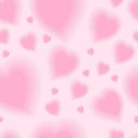 Romantic y2k pink heart seamless pattern. vector