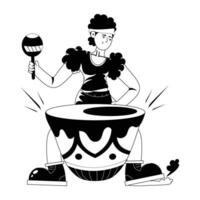 Trendy Timpanist Concepts vector