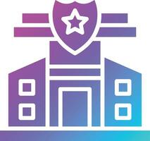 Police Station Vector Icon Design Illustration