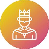 King Vector Icon Design Illustration