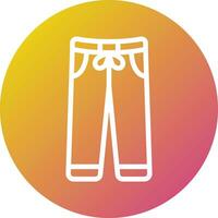 Training Pants Vector Icon Design Illustration