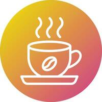 Hot Coffee Vector Icon Design Illustration