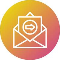 enviar correo vector icono diseño ilustración