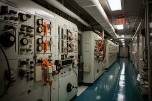 electrical panel room professional advertising photography AI Generated photo
