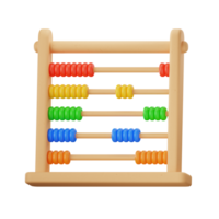 Abacus Kids Education Toys 3D Illustrations png