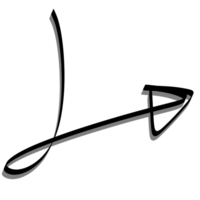 Drawing arrows with hand drawn editable png