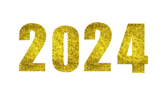 2024 , golden,number png
