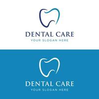 Creative dental abstract logo template design. Logo for dentist, clinic center, dental care and business. vector