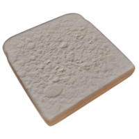 Big toast bread on transparent background png