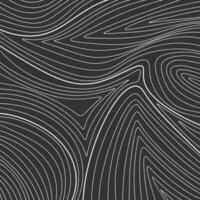 Black and white topographic line contour map background, hand drawn geographic network map vector