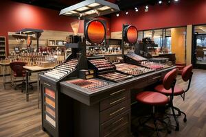 photo of inside makeup store professional advertising photography AI Generated