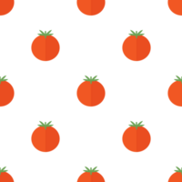 Seamless pattern with fresh tomatoes in flat style png