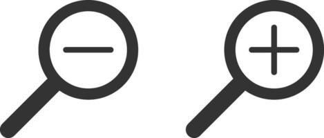 Magnifying lens icon. Zoom loupe sign, find symbol. Vector tool