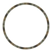 Round frame vector vintage pattern design template. Circle border designs plaid fabric texture. Scottish tartan background for collage art, gif card, handmade crafts.