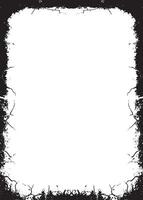 a white square frame on a cracked wall, Grunge border, backgrounds textured photographic effect template vector