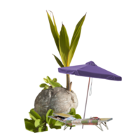 noix de coco avec germer png