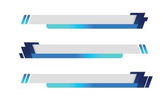 News lower third vector design.Set banner and lower third for news and live. bottom third for broadcast and online media