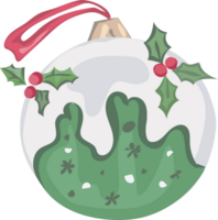 Natale palla illustrazione su trasparente sfondo. png